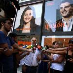 El portavoz parlamentario de Ciudadanos (C's) en Cataluña y miembro del Comité Ejecutivo del partido, Carlos Carrizosa (c)