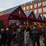 Policías en la Plaza Mayor de Madrid