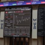 Paneles informativos de la Bolsa