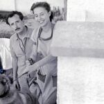 Vicente Soto y su mujer, Blanca, junto a Buero Vallejo (a la izda.)