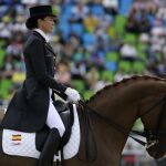 La amazona española, Beatriz Ferrer Salat, con 'Delgado'