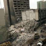 Imagen de la embajada de EE UU en Kenia atacada en 2001.