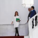 Susana Díaz, el jueves en el Parlamento de Andalucía.