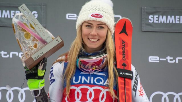 Mikaela Shiffrin sigue cosechando triungos y batiendo récords