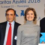 Javier Lacalle junto a la ministra Isabel García Tejerina, María García y Enrique Isidro