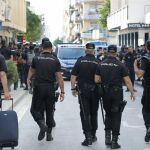 Alrededor de 400 policías nacionales alojados en dos hoteles de Pineda de Mar (Barcelona) fueron objeto de escraches / Archivo