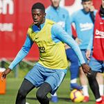 Dembélé parece recuperado del todo después de su lesión en un tobillo / FCBarcelona.com