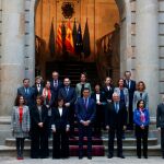 El jefe del Ejecutivo, Pedro Sánchez, y sus ministros. Reuters/Sergio Pérez