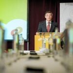 El director general de Consum, Juan Luis Durich, durante la presentación de resultados de la cooperativa en una foto de archivo