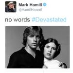 Tuit de Mark Hamill, su hermano en la serie.