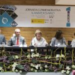 En la imagen (de I a D):Francisco Cano, Imserso; Bienvenido Mena, delegado de la junta en Salamanca; Ricardo Rivero; rector de la Usal; Pilar Díaz, secretaria de estado de servicios sociales; Maria José Fresnadillo, concejala del ayuntamiento de Salamanca; Encarnación Pérez, subdelegada del gobierno en Salamanca y la directora del CRE, Maribel Ingelmo