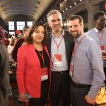 Iratxe García, Javier Izquierdo y Luis Tudanca, en la inauguración de la Escuela de Bueno Gobierno del PSOE