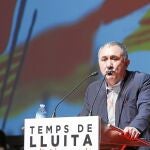El secretario de UGT, Josep Maria Álvarez, durante el acto de apertura