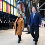 El alcalde de León, Antonio Silván, mantiene una reunión de trabajo y visita el Palacio de Exposiciones con la directora de Convenciones de Ifema, Belén Marín
