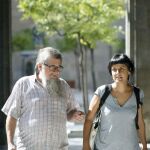 Los diputados de la CUP, Anna Gabriel y Joan Garriga.