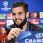 Nacho, ayer en Varsovia, antes del entrenamiento