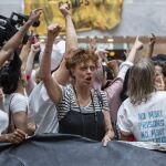 Susan Sarandon en la manifestación en Washington contra las políticas migratorias del presidente de Estados Unidos / Foto: Reuters