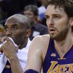 Kobe Bryant y Pau Gasol, en su etapa en los Lakers