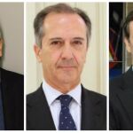 Los jueces Fernando Grande-Marlaska; Miguel Comenero y José Manuel Navarro