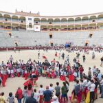 Imagen de la jornada taurina infantil celebrada esta mañana en Las Ventas
