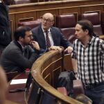 Garzón e Iglesias en el Congreso/Foto: Efe