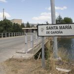 Acceso principal de la central nuclear de Santa María de Garoña (Burgos).