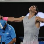 Rafa Nadal celebra el triunfo