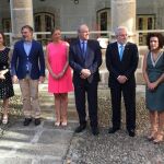 La presidenta de la Cortes, Silvia Clemente, junto a presidentes de las Cámaras de Extremadura, Andalucía y Galicia