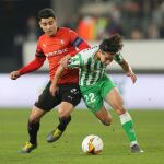 Diego Lainez con el Betis