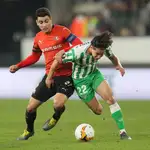 Diego Lainez con el Betis