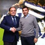El presidente de la Real Sociedad junto a Asier Garitano. (Foto Real Sociedad)