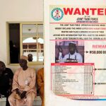 Un cartel de busqueda de Abubakar Shekau en Baga
