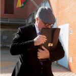 El ex comisario José Manuel Villarejo, en una de sus comparecencias ante la Justicia antes de su ingreso en prisión