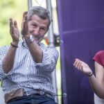 Julio Rodríguez e «Isa» Serra