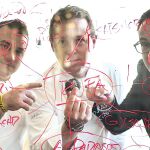 De izquierda a derecha, Iván Cruz, Carles Tejedor y el creador de armonías François Chartier