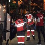 Las 26 mujeres y los 5 niños de origen subsahariano que llegaron ayer de madrugada a Isla de Mar han sido trasladadas a Melilla