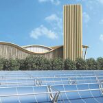Imagen virtual de la futuras centrales renovables destinadas a producir el agua caliente para la calefacción