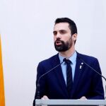 El presidente del Parlament, Roger Torrent