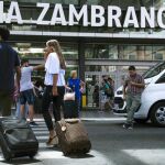 Parada de taxis en la Estación María Zambrano de Málaga