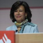 Ana Botín durante la Junta de Accionistas del Santander