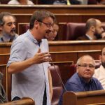 El portavoz de En Comù Podem, Xavier Doménech.