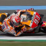 El español Marc Márquez del equipo Repsol Honda RC 213 V