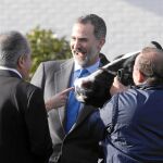 Felipe VI, durante su visita a las instalaciones de Central Lechera Asturiana, con motivo del 50 aniversario de su fundación