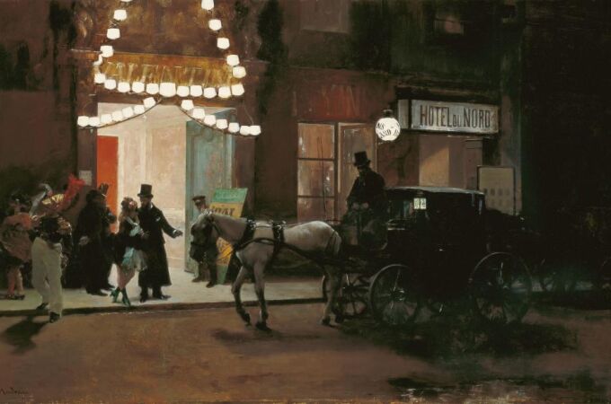 “Salida del baile de máscaras”, de Raimundo de Madrazo. Año 1885