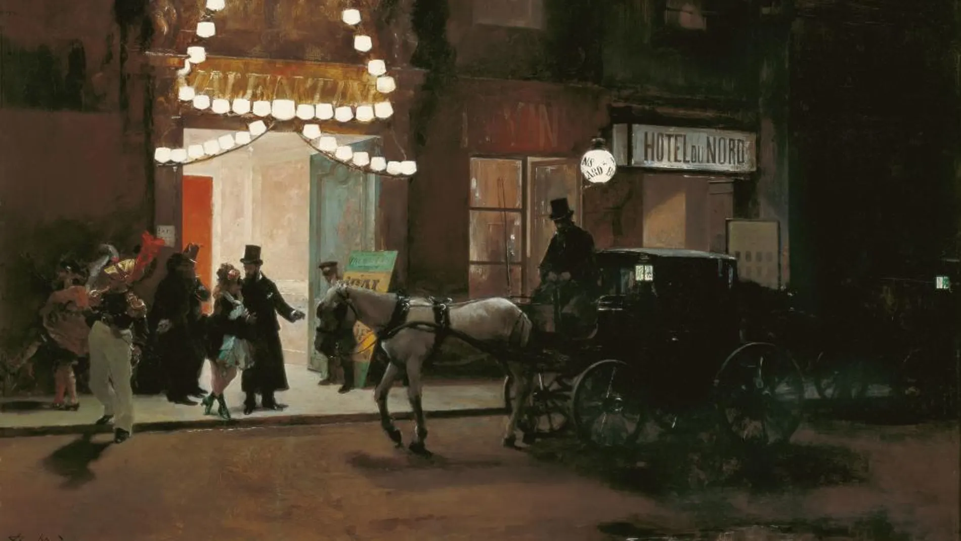 “Salida del baile de máscaras”, de Raimundo de Madrazo. Año 1885