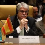 Alfonso Dastis, ayer en Argel
