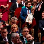 El líder del PP, Pablo Casado, y el de Ciudadanos, Albert Rivera, en la ceremonia de entrega de la 38º edición de los Premios Princesa de Asturias/Foto: Efe