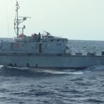 El barco, en aguas del Mediterraneo