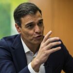 Pedro Sánchez en una entrevista concedida a LA RAZÓN la pasada semana. © Alberto R. Roldan