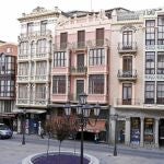 Edificios modernistas en la plaza de Sagasta de Zamora
